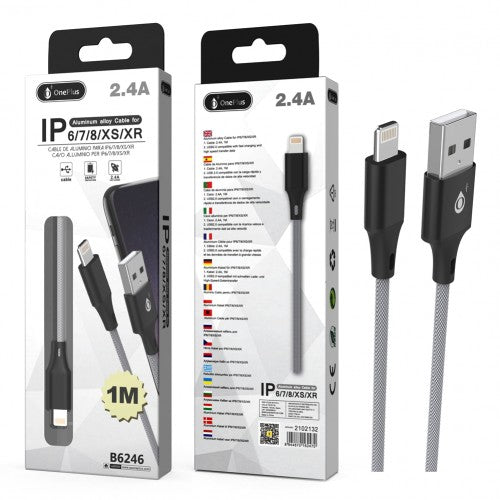 One Plus USB - Iphone Almn Cable 1M Blak