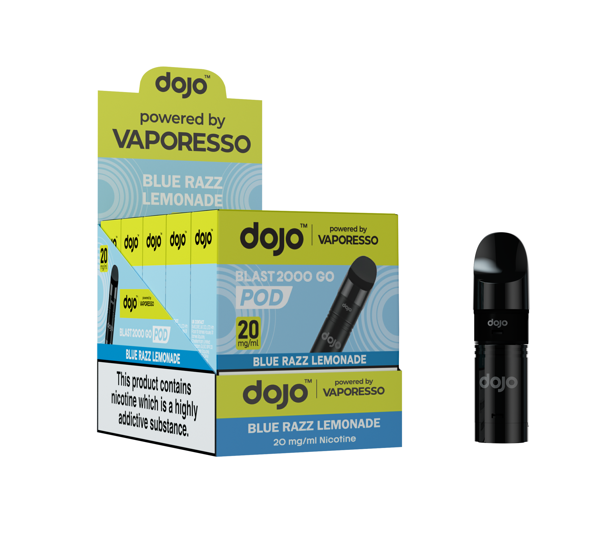 Dojo Blast 2K Go Pod 5 Pcs Blue Razz Lemonade