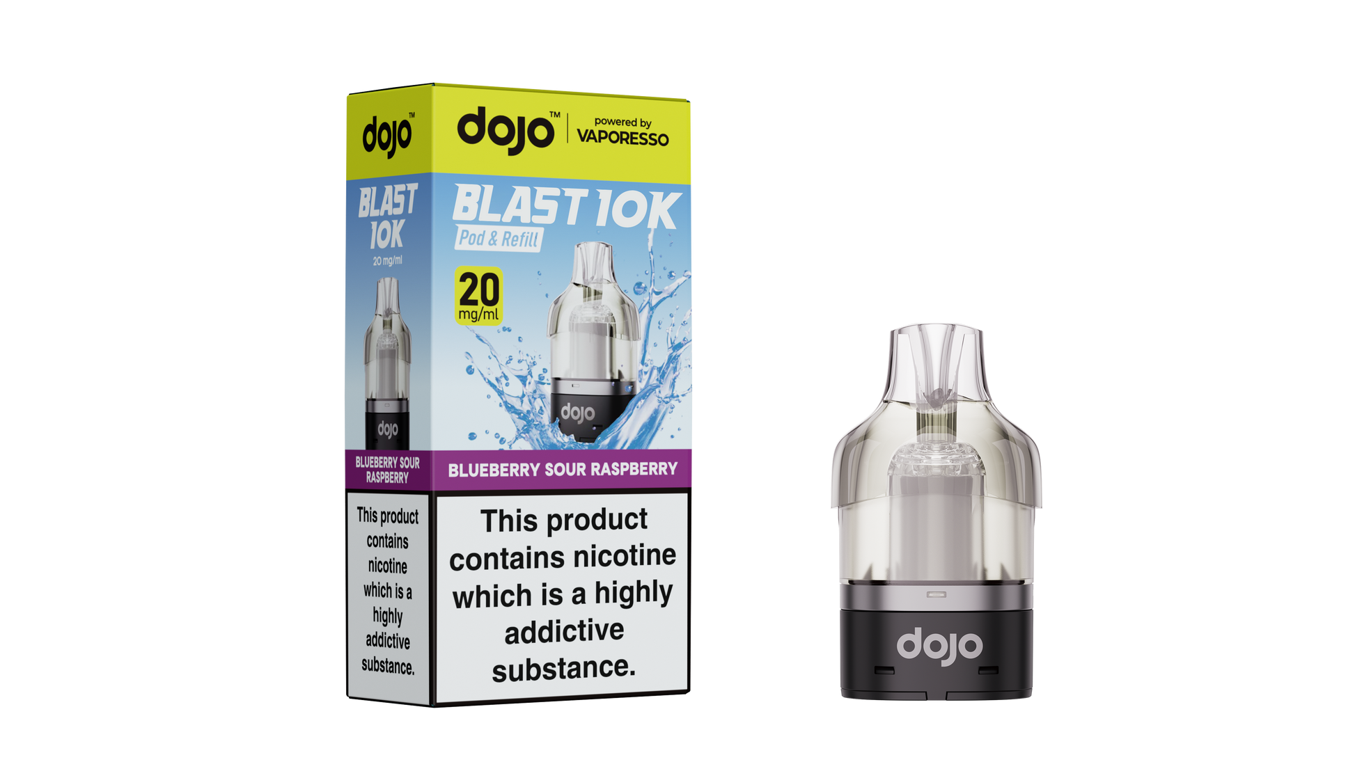 Dojo Blast 10K Pod Blueberry Sour Raspberry