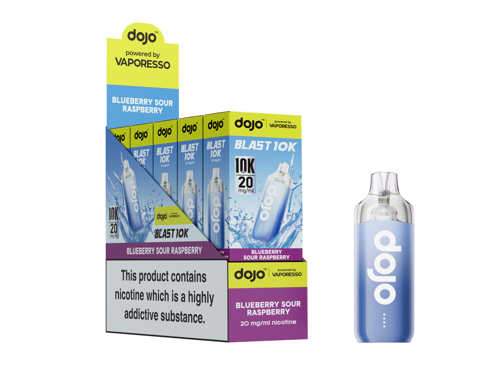 Dojo Blast 10K Kit 5 Pcs Blueberry Sour Raspberry