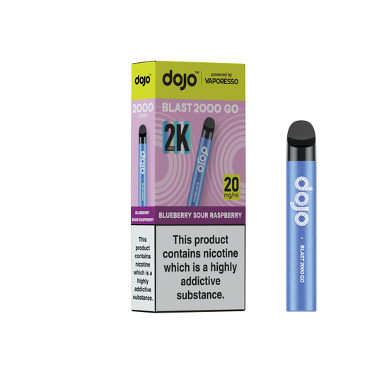 Dojo Blast 2000 Go Blueberry Sour Raspberry 5 Pk