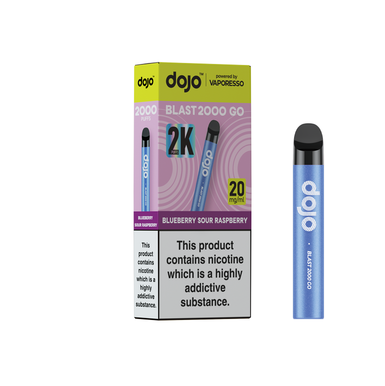 Dojo Blast 2000 Go Pod Kit 5 Pcs Blueberry Sour Raspberry
