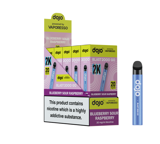 Dojo Blast 2000 Go Blueberry Sour Raspberry 5 Pk