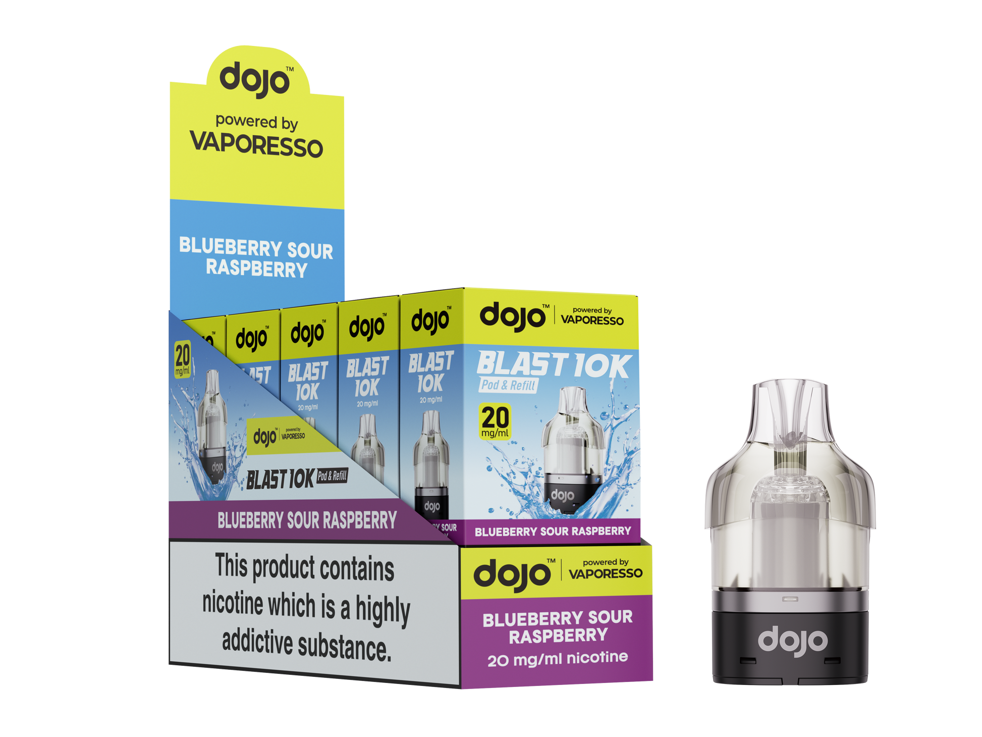 Dojo Blast 10K Pod Blueberry Sour Raspberry