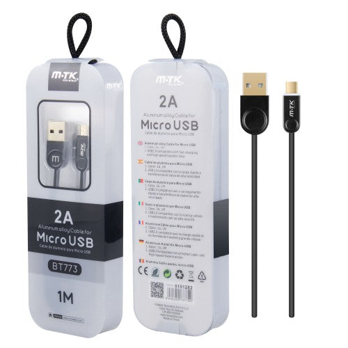 M-TK USB To Type-C Black 2A 1m