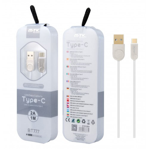 M-TK USB To Type-C White 2A 1m