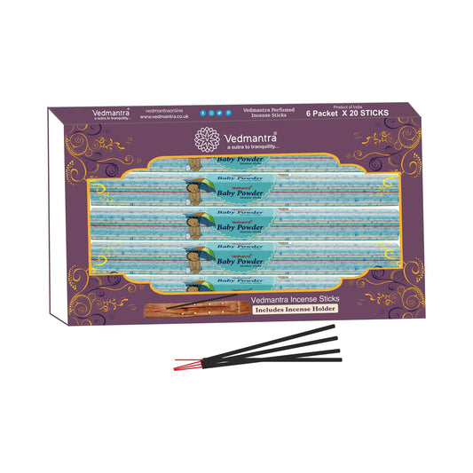 Vedmantra Baby Powder 20 Sticks x 6 Pk