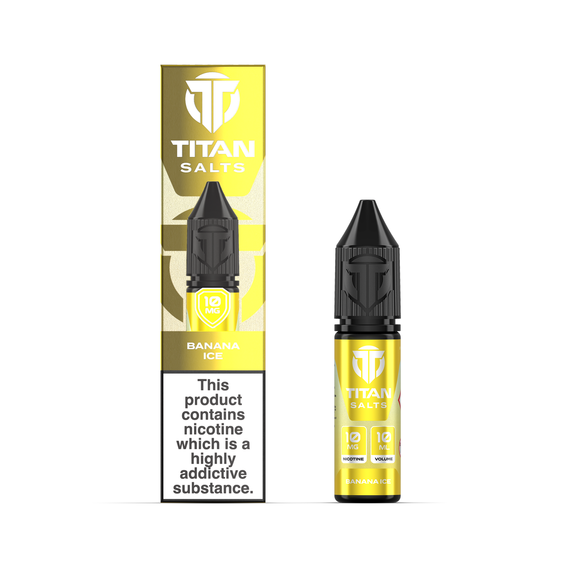 Titan Nic Salts 10mg 10ml 10 Pcs Banana Ice