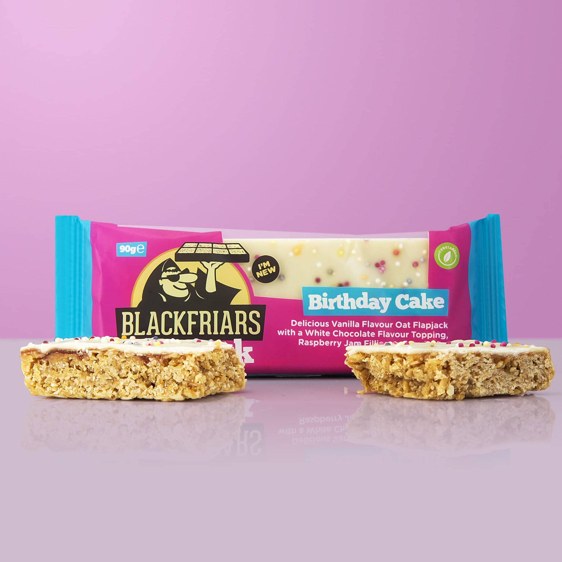 Blkfrs Birthday Cake Flapjack 90g x 25