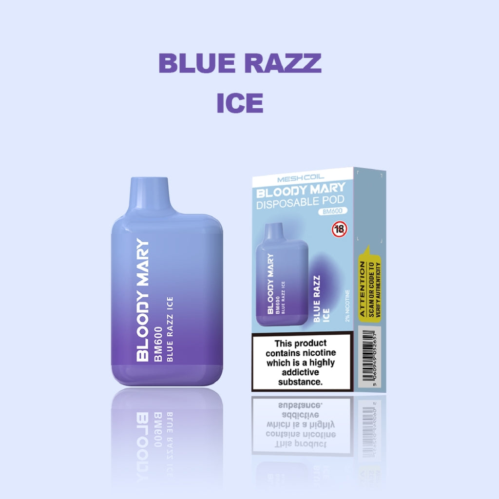 Bloody Mary BM600 Blue Razz Ice