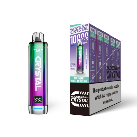 Bloody Bar Crystal 10K Pod Kit 5 Pcs Blueberry Sour Raspberry