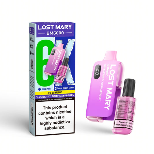 Lost Mary BM6000 Blbry Sour Rspbry 5 Pcs