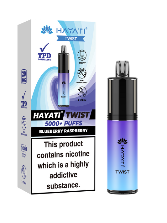 Hayati Twist Blueberry Raspberry 5 Pk