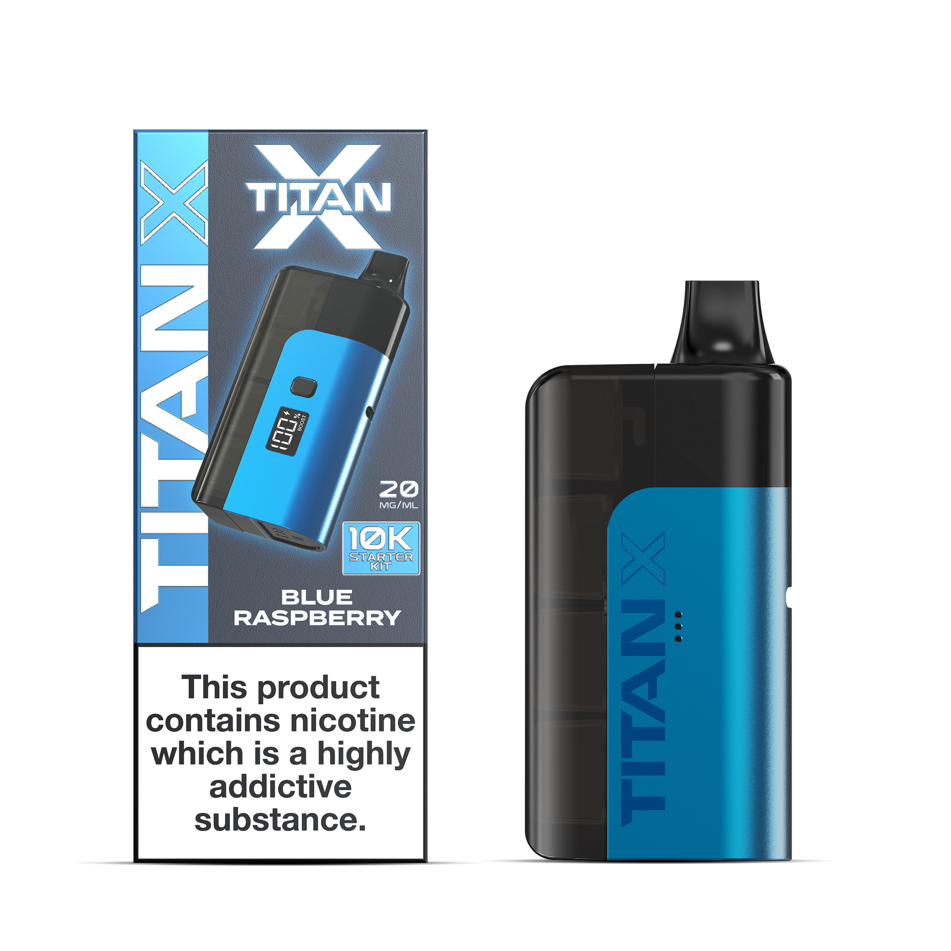 Titan X 10L Pod Kit 5 Pcs Blue Raspberry