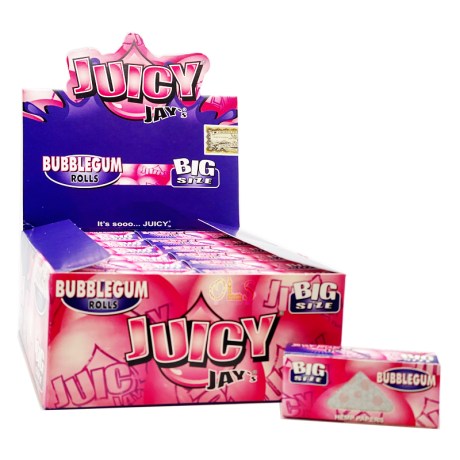 Juicy Jay Hemp 24 Paper Rolls Bubblegum
