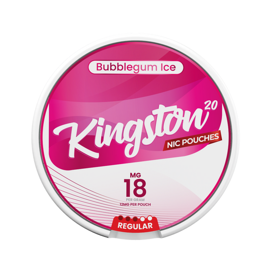 Kingston Regular Bublegum Ice Nic Pouch10 Pk