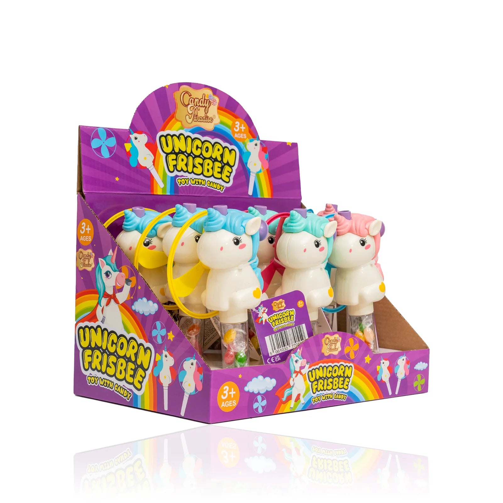 Candy Paradise Unicorn Frisbee Toy With Candy 9 x 10g