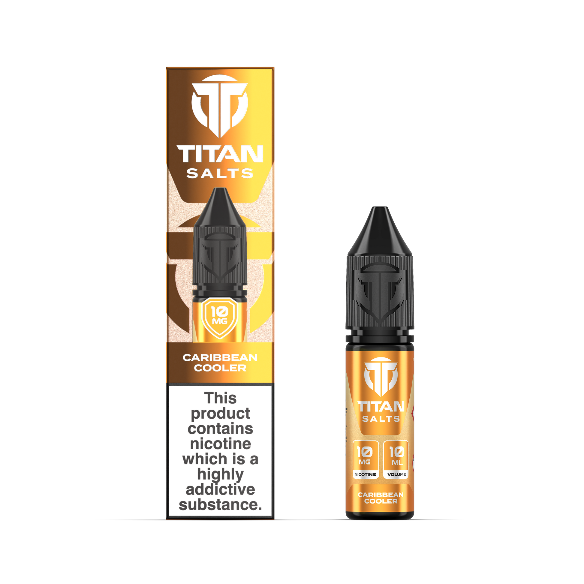 Titan Nic Salts 10mg 10ml 10 Pcs Caribbean Cooler
