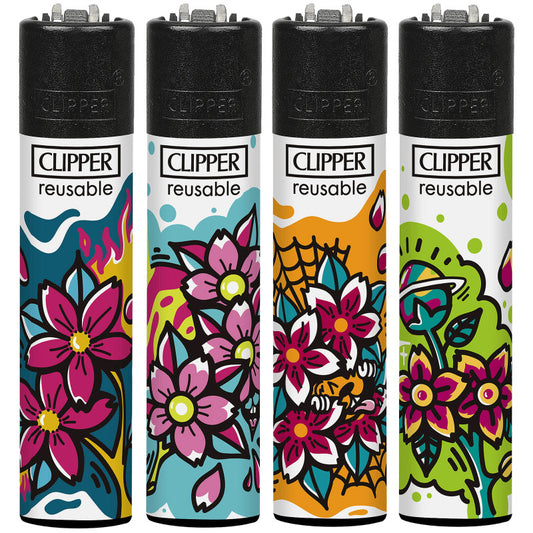 Clipper Lighter Planet Flowers 3 40 Pcs
