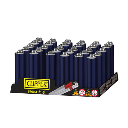 Clipper Metal Lighter Black Mamba 30 Pcs