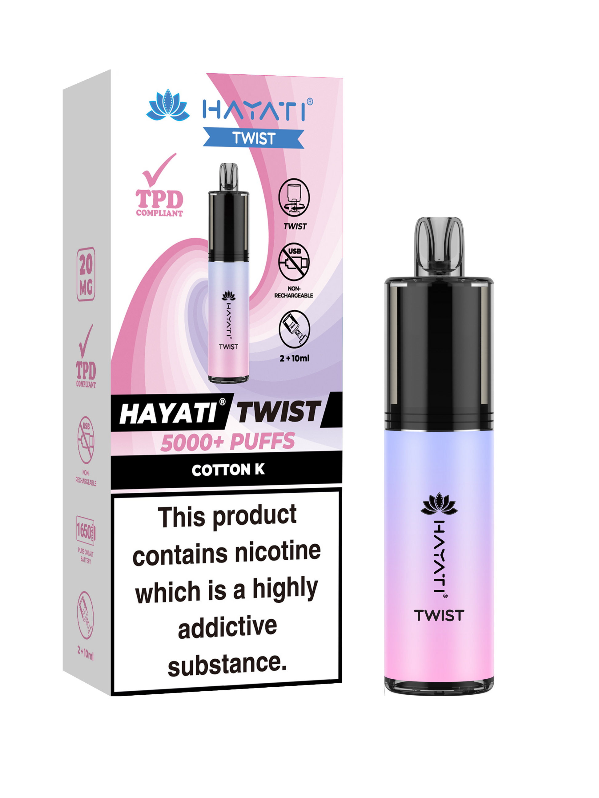 Hayati Twist Cotton Candy 5 Pk