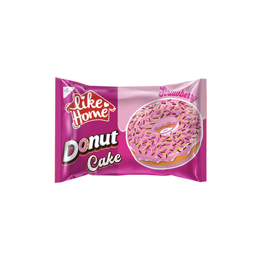 Like Home Donut Cakes Stwbry 40g x 24 Pk