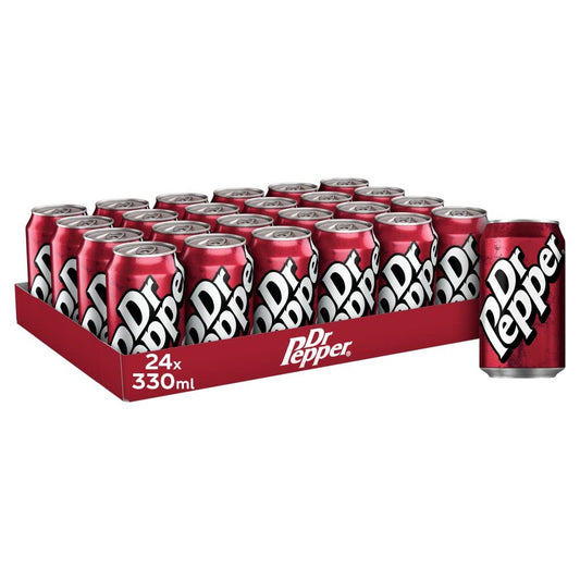 Dr Pepper 330ml x 24 Cans