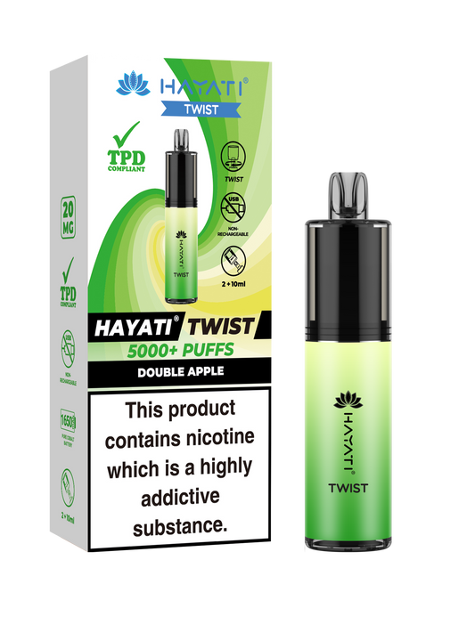 Hayati Twist Double Apple 5 Pk