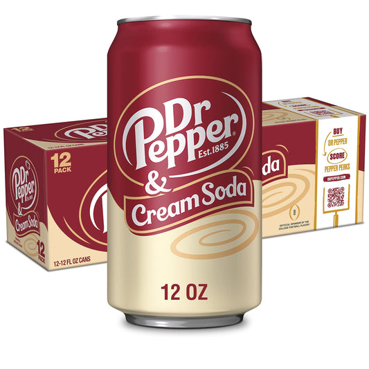 Dr Pepper Cream Soda 355ml x 12 Cans