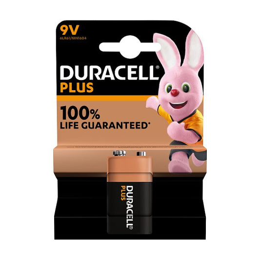 Duracell Plus 9V 1 Pk x 10 Slv = 10 Cell