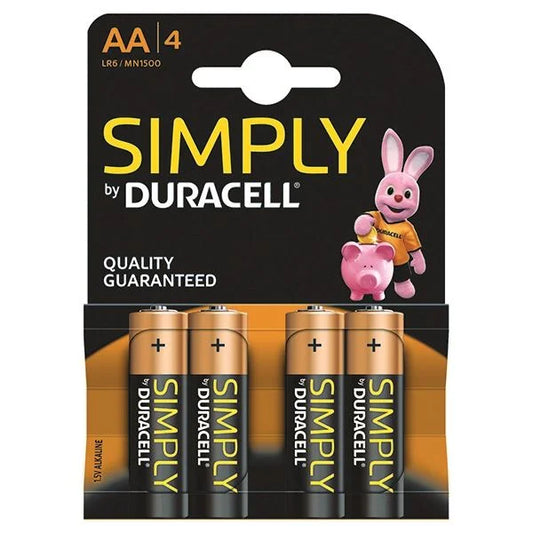 Duracell Simply AA 4 Pk