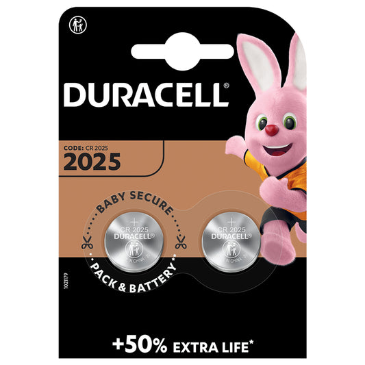 Duracell Lithium 3V 2025 2 Cells 10 pk