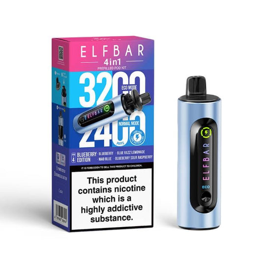 Elfbar 4 In 1 Blueberry Edition 3200 Puf