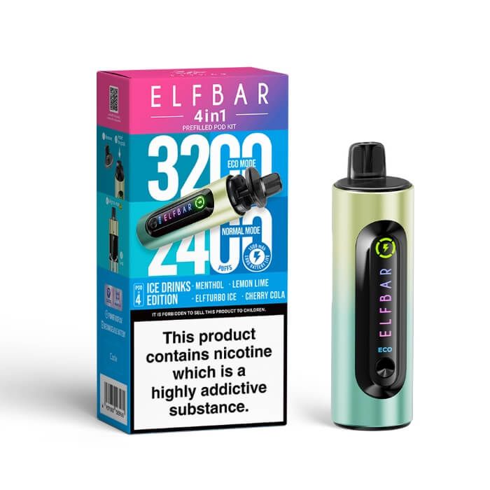 Elfbar 4 In 1 Ice Drinks Edition 3200 Pu