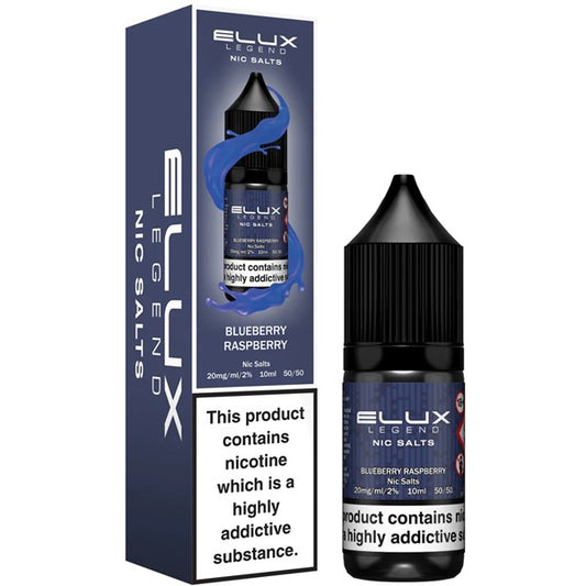 Elux Nic Salts 20mg 10 Pk Blueberry Rsby
