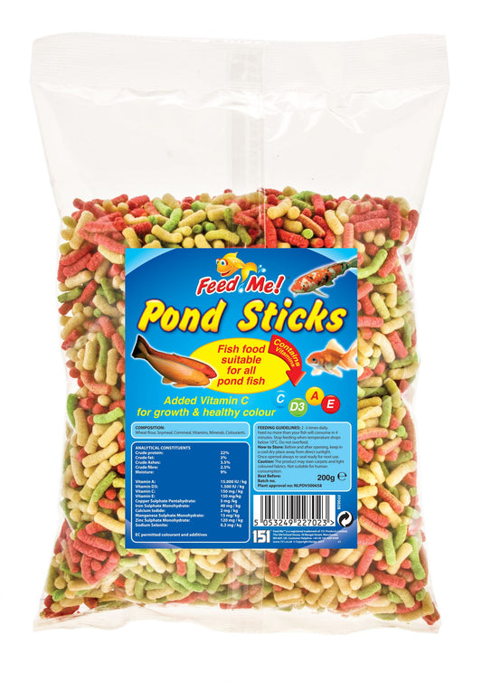 Feed Me Pond Sticks Fish Food 200g