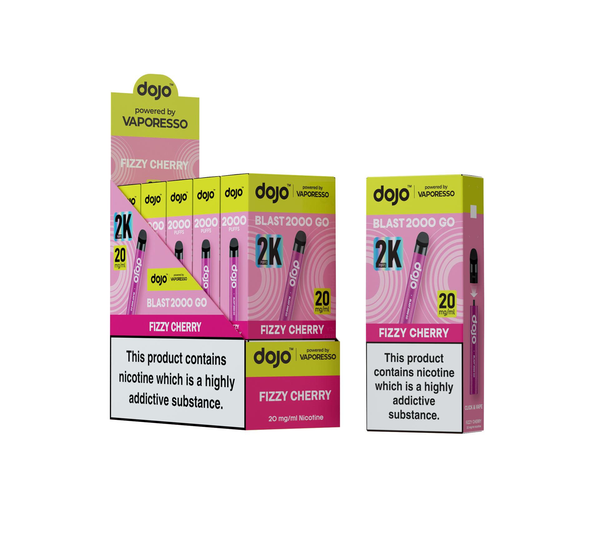 Dojo Blast 2000 Go Fizzy Cherry 5 Pk