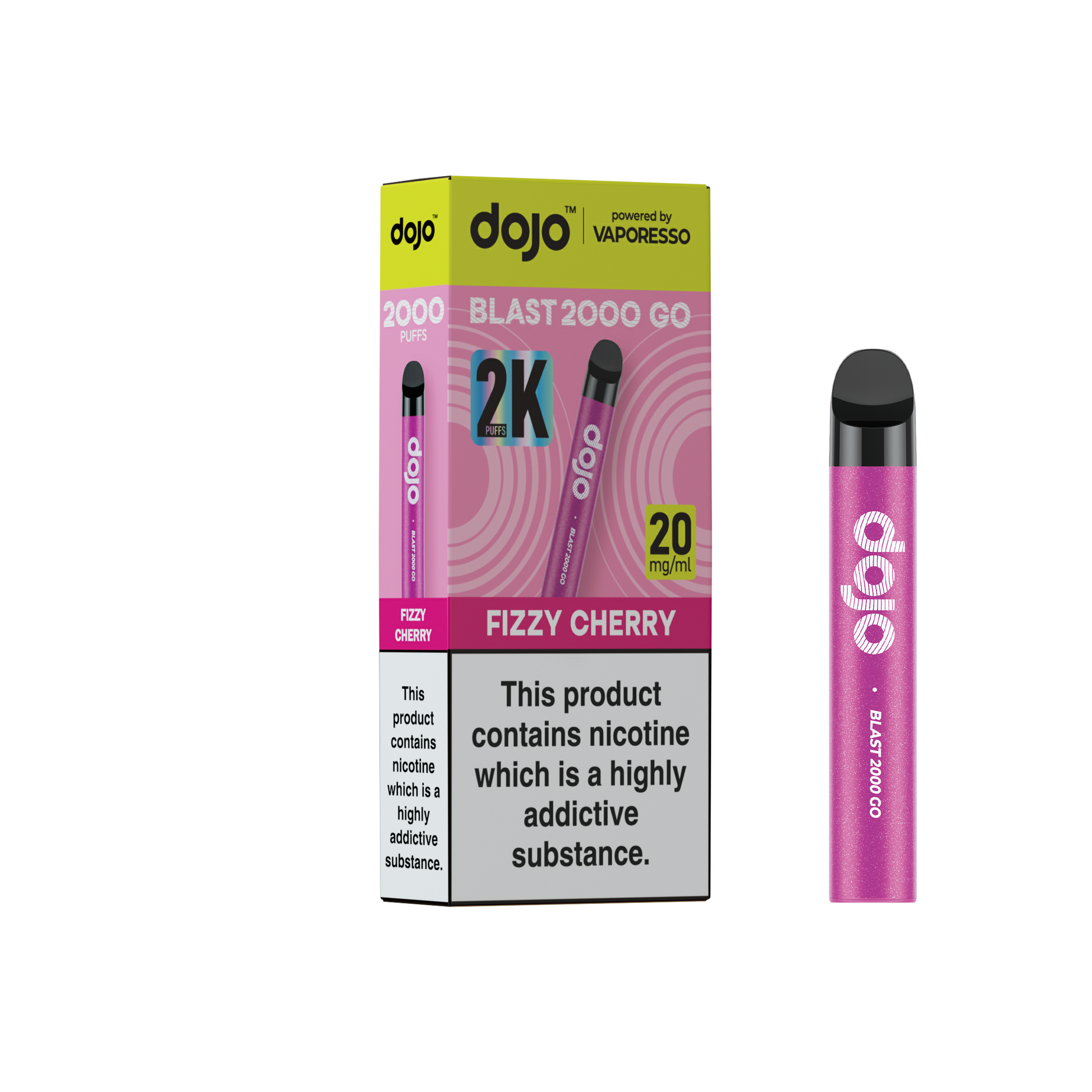 Dojo Blast 2000 Go Fizzy Cherry 5 Pk