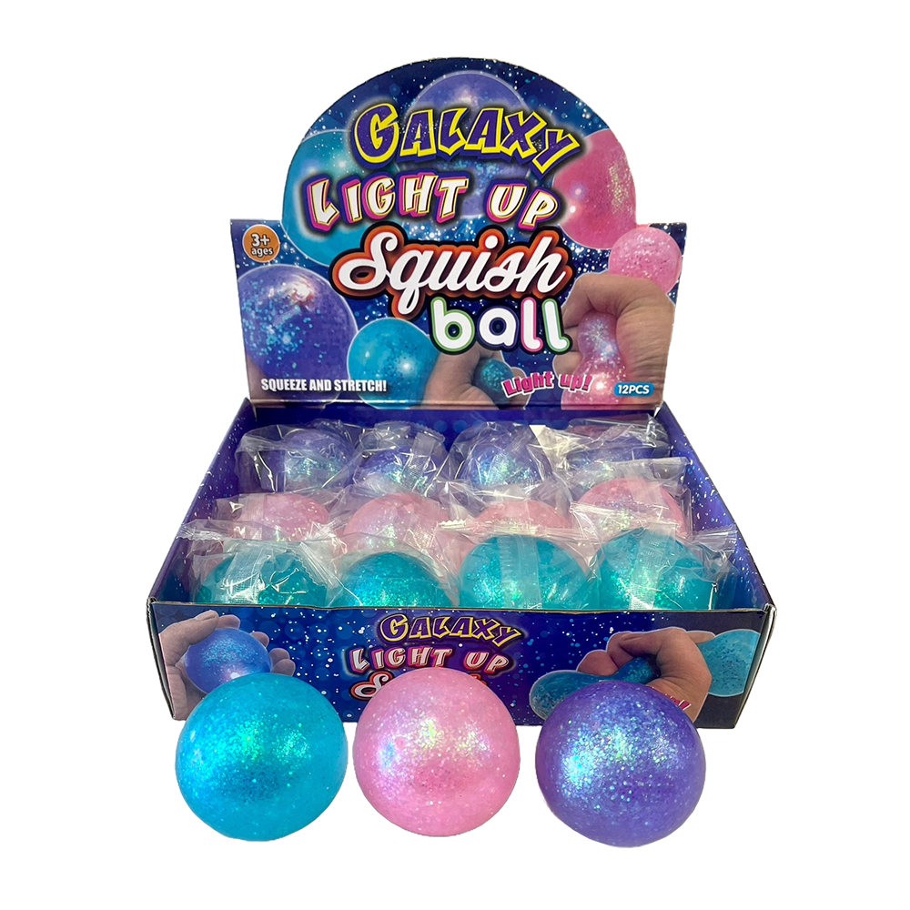 New Scrunchem Sparkly Squish Ball 12 Pcs