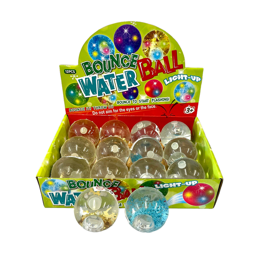Bounce Water Ball Light Up 12 Pcs