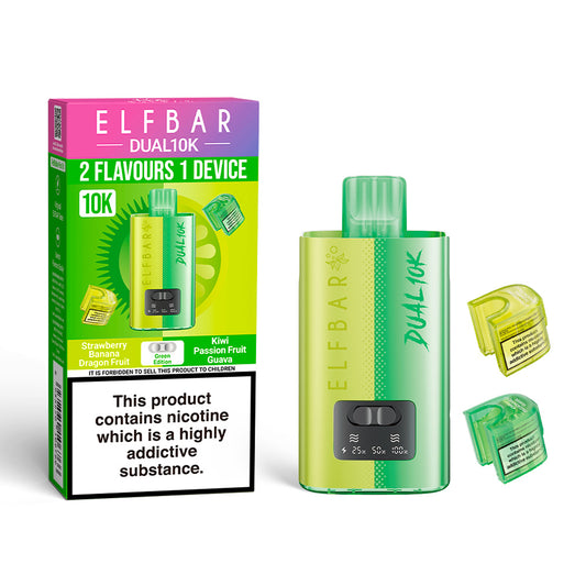 Elfbar Dual 10K Pod Kit 5 Pcs Green Edition