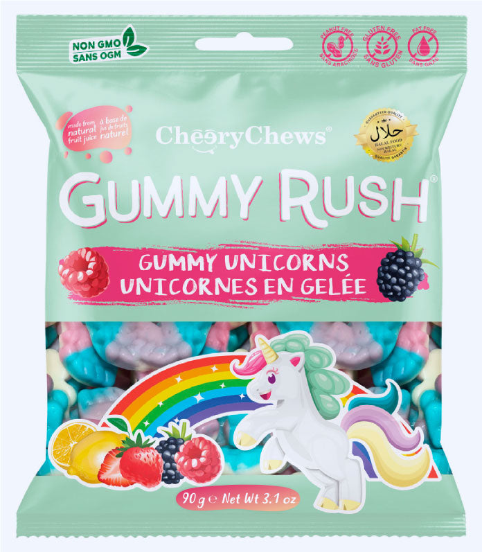 Cheery Gummy Rush Gummy Unicorn 90g x 12