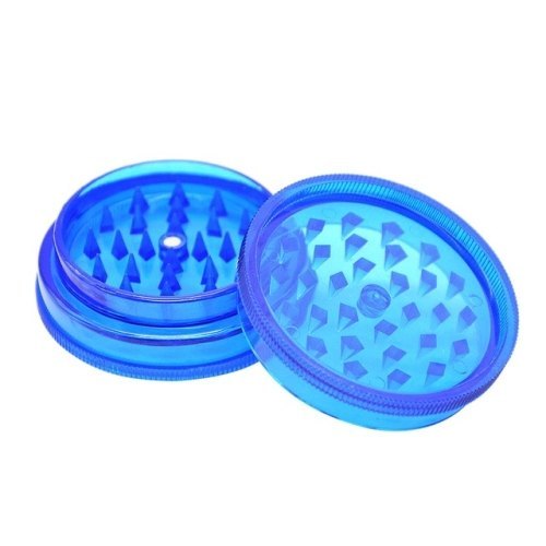 Herb Plastic Grinders With Pipe 6 Pk