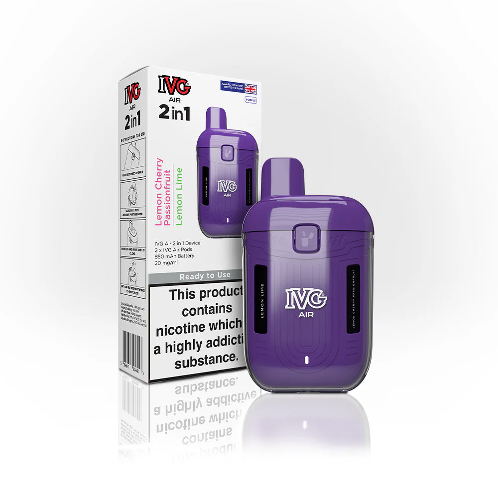 IVG 2 In 1 Starter Kit Purple 5 Pk