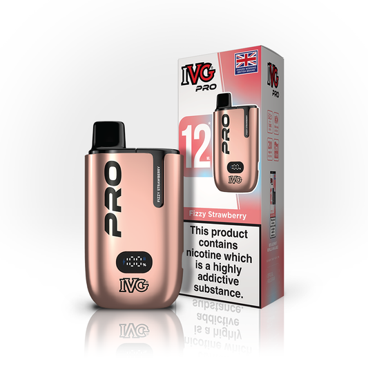 IVG Pro Fizzy Strawberry 10K Puffs 1000mAh Recharg