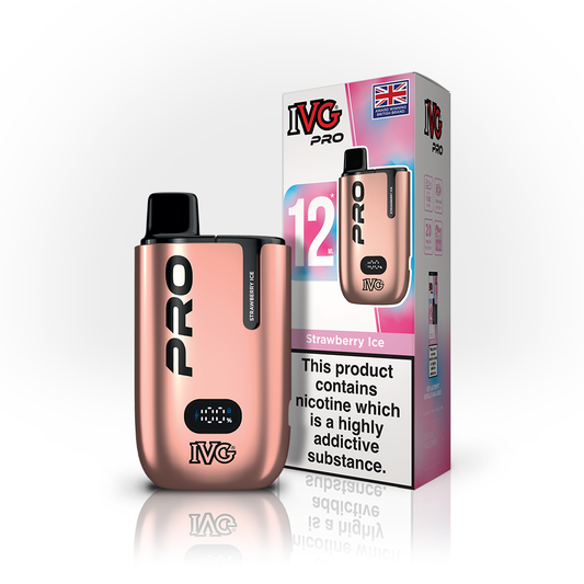 IVG Pro Strawberry Ice 10K Puffs 1000mAh Rechargea