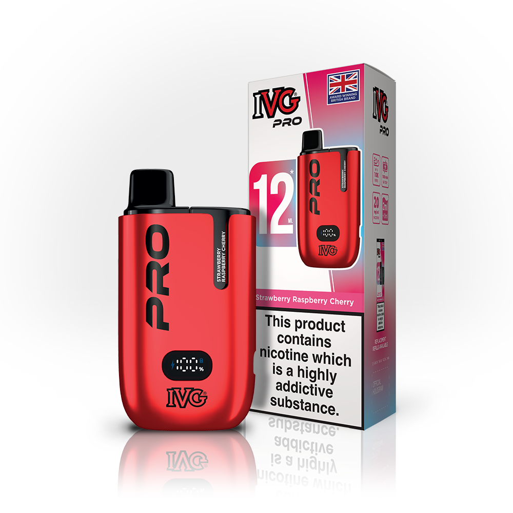 IVG Pro Strawberry Raspberry Cherry 10K Puffs 1000