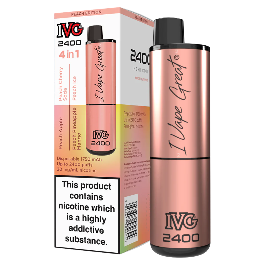 IVG 2400 Peach Edition 5 Pcs