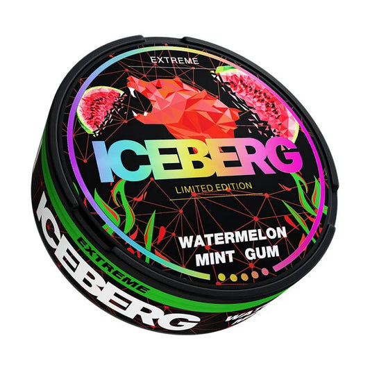 Iceberg Nic Pouches Extreme Watermelon Mint Gum 10 Pk