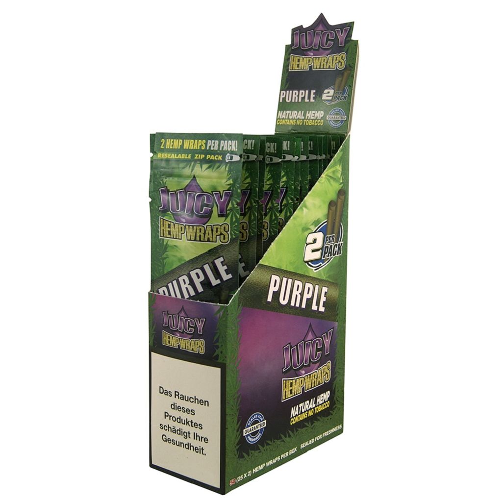 Juicy Hemp Wrap Purple 25 Pk